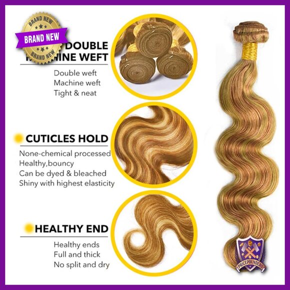 18 Inch Human Hair Body Wave Extensions Bundle Brazilian Virgin Hair main image 7